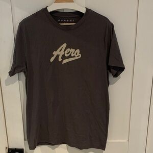 Aeropostale Men's Dark Gray Tee